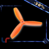 4 orange propellers Gemfan 5050 tri blade Bullnose (2CW+2CCW)