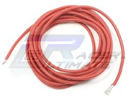 Fil silicone souple AWG14 rouge 1m